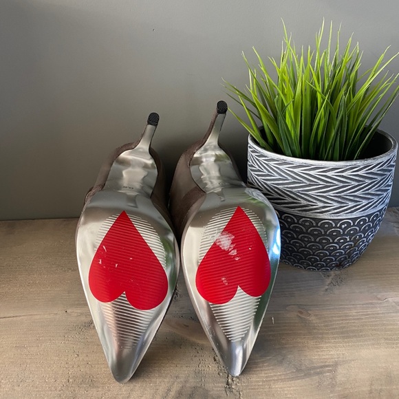 🤍3/$30 Luichiny Strappy Grey caged heels Size 6.5 - Picture 9 of 10